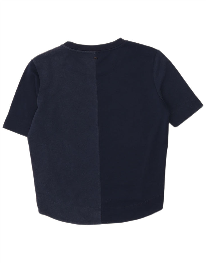 Damska koszulka oversize G-Star Top UK 10, mała, granatowa, poliester