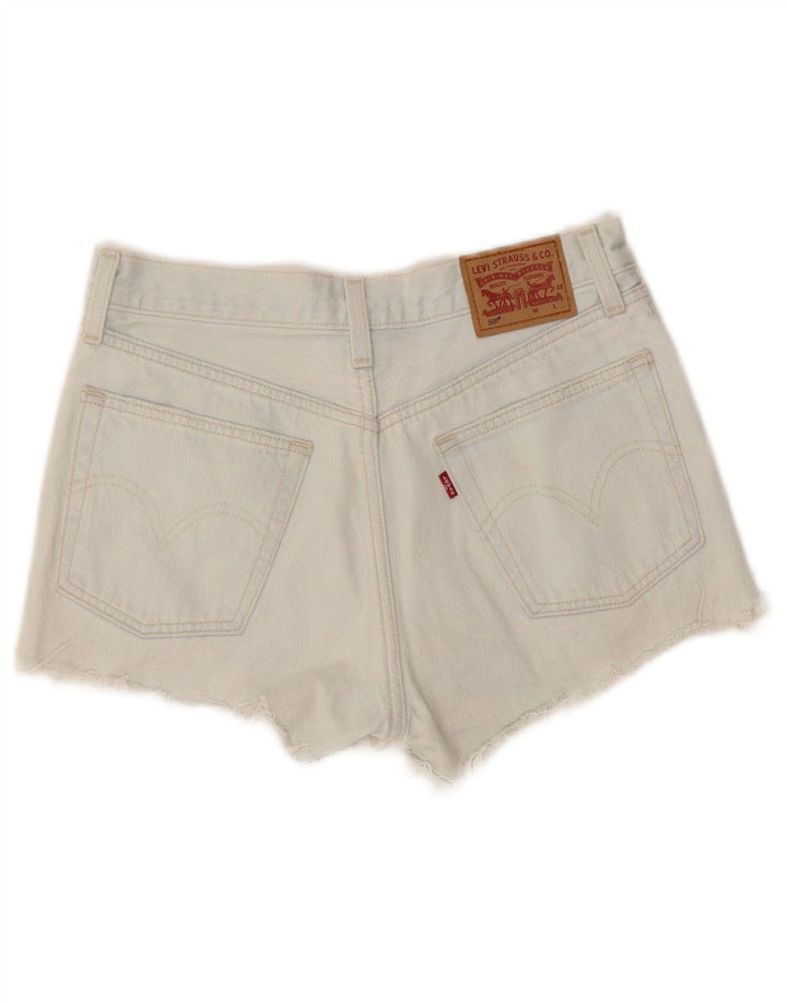 Damskie spodenki jeansowe Levi's 501 w trudnej sytuacji W26, małe, niebieskie, bawełniane