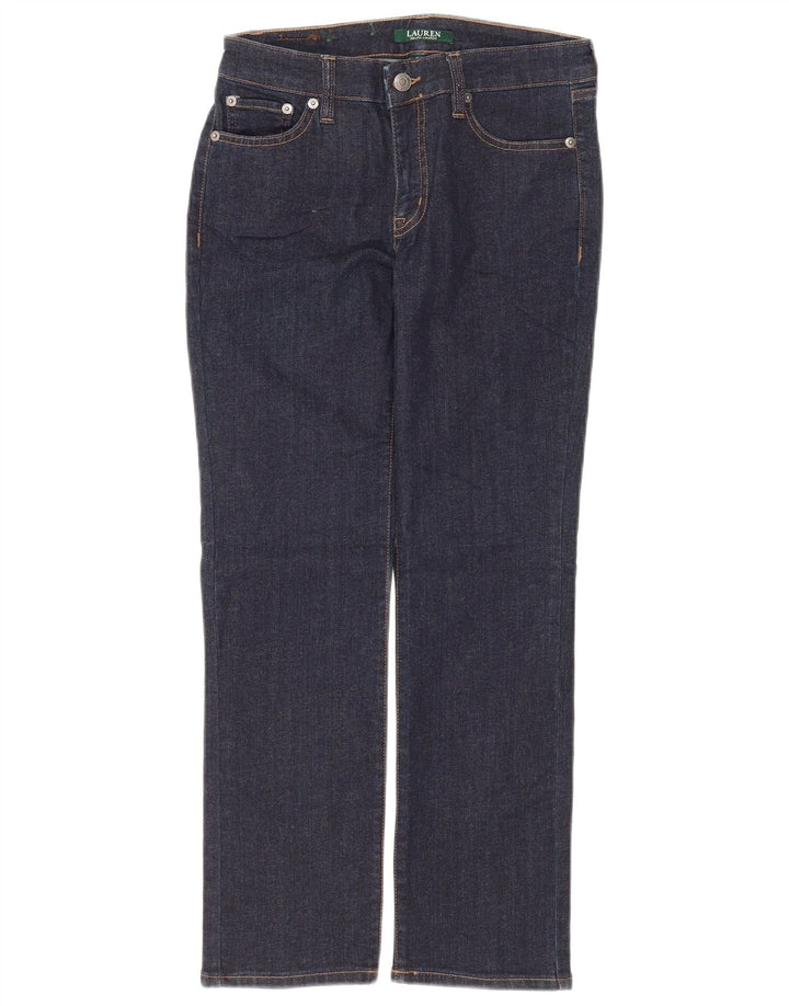 RALPH LAUREN Damskie jeansy Petite Straight US 2 XS W28 L26 Granatowe, bawełniane