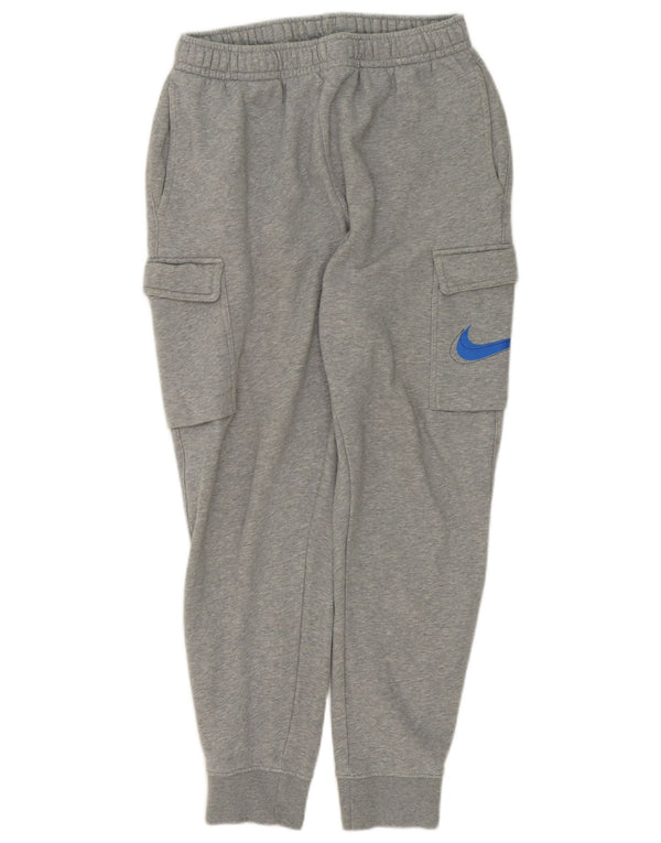 Męskie spodnie dresowe Nike Graphic Cargo Joggers, średnioszare, nakrapiane
