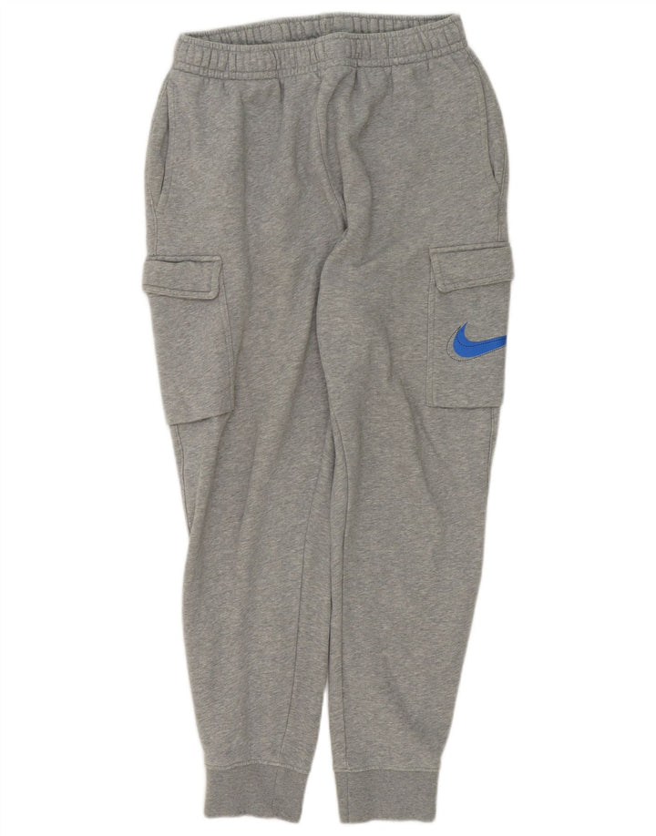Męskie spodnie dresowe Nike Graphic Cargo Joggers, średnioszare, nakrapiane