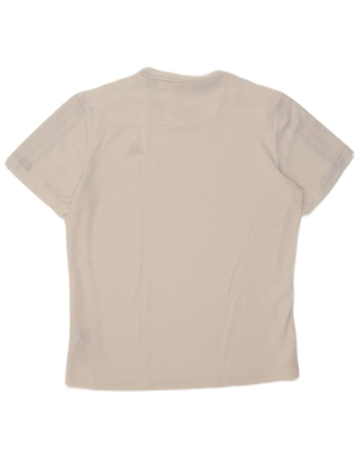 Adidas Męski T-shirt Climalite Top Średni Biały Poliester