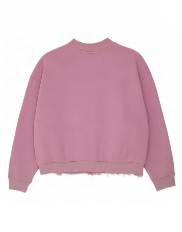Adidas Damska bluza oversize Jumper UK 16/18 Duża różowa bawełna