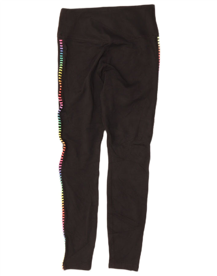 Damskie legginsy Nike Dri Fit UK 8, mały, czarny, geometryczny poliester