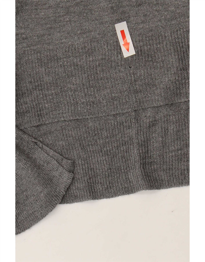 Sweter damski Zara z dekoltem w łódkę UK 14, średni szary