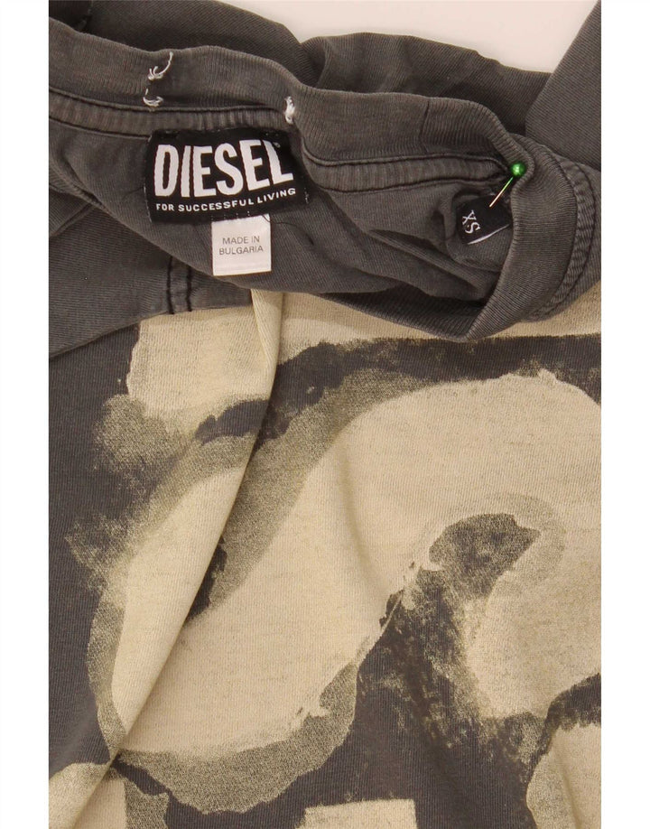 Męski T-shirt Diesel z grafiką Top XS Khaki