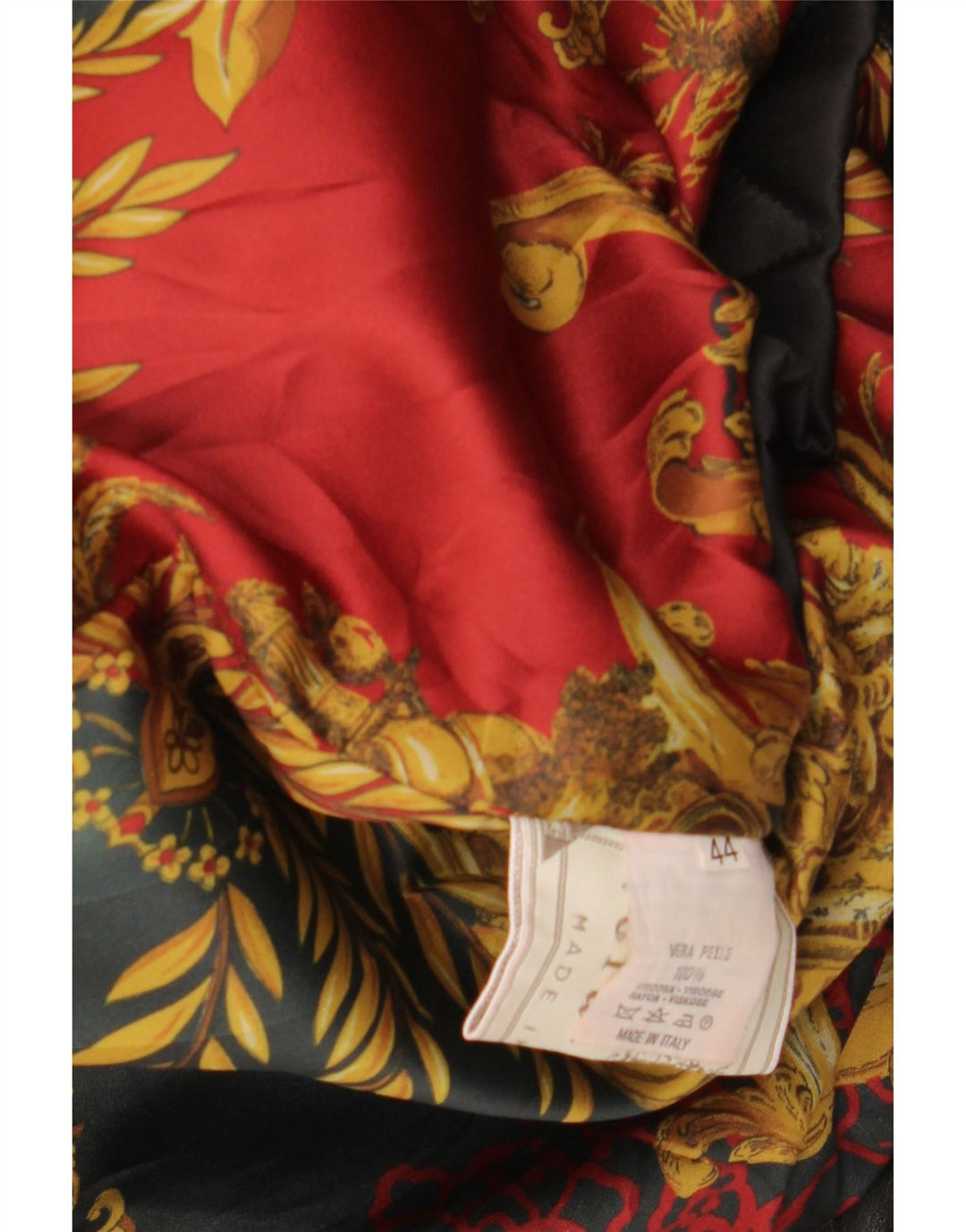 Damski skórzany trencz VINTAGE IT 44 Średniej czarnej skóry