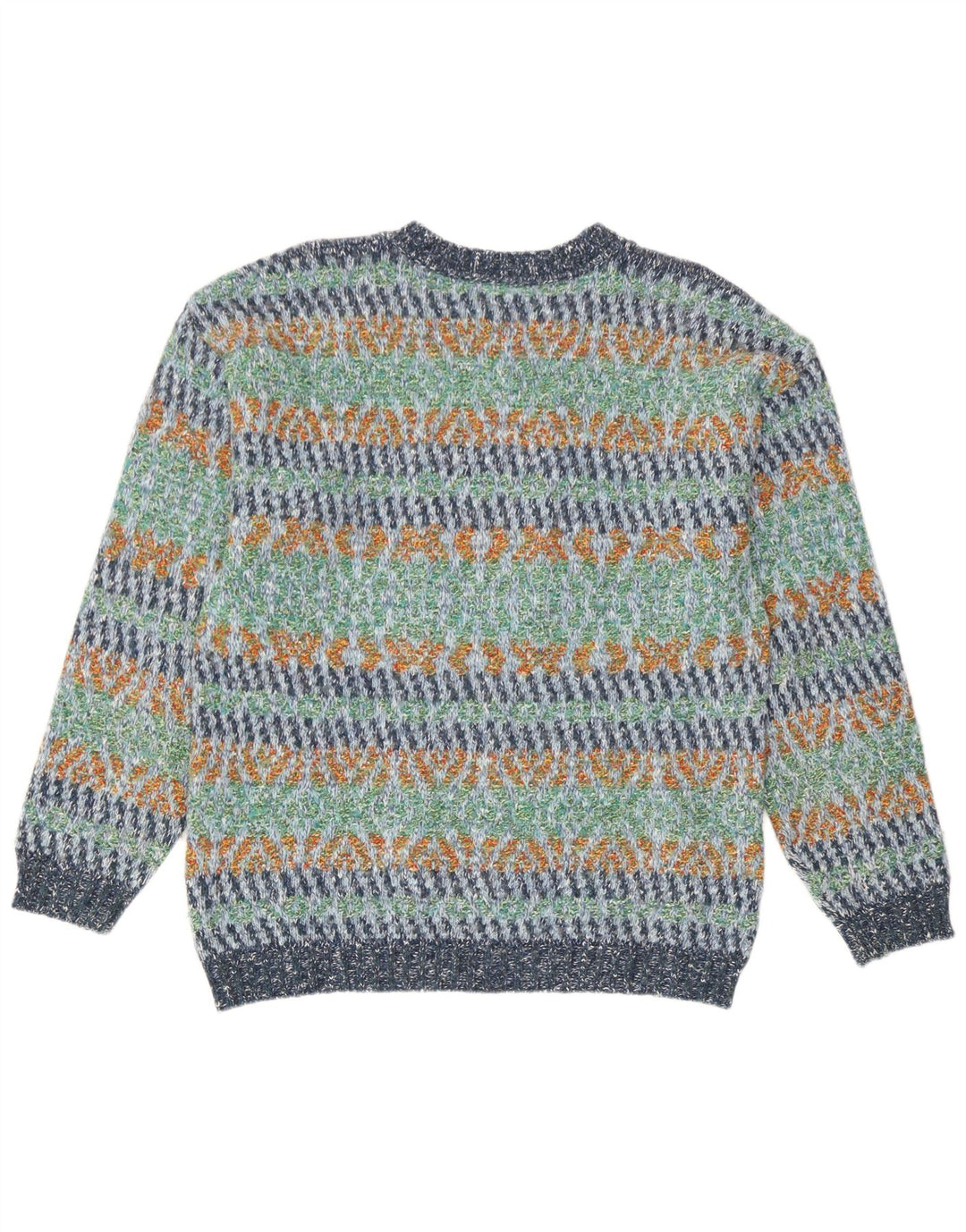 Męski sweter z okrągłym dekoltem North Pole, duży, wielokolorowy, geometryczny