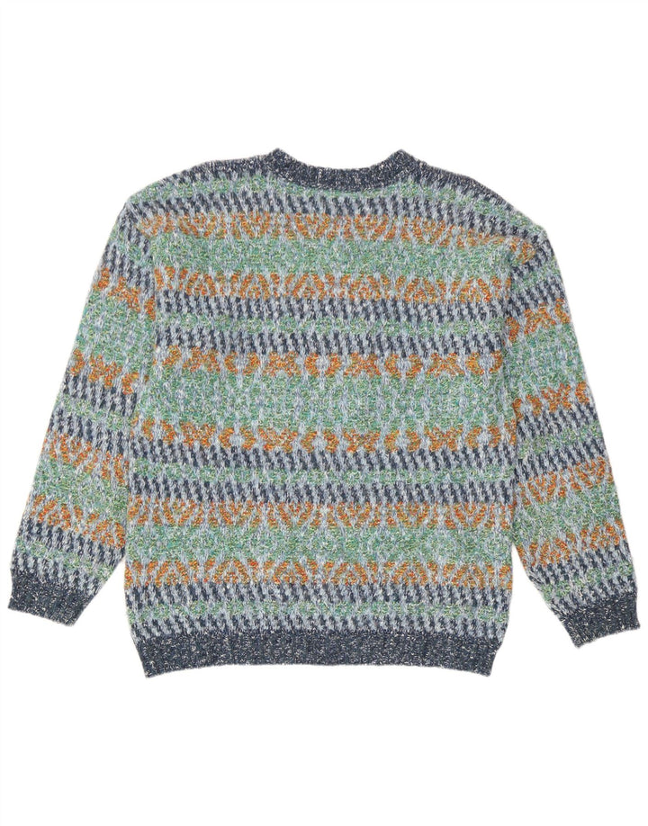Męski sweter z okrągłym dekoltem North Pole, duży, wielokolorowy, geometryczny