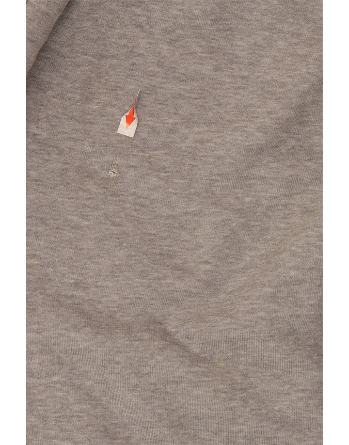 Męskie spodnie dresowe Adidas z grafiką, duże, szare, bawełniane