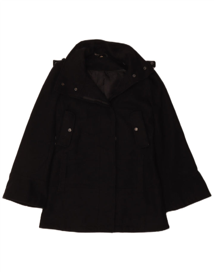 Topshop damski płaszcz oversize w kolorze grochu UK 6 XS, czarny poliester