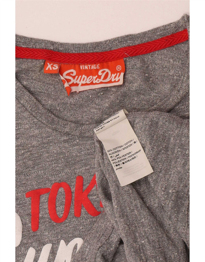 Męski T-shirt Superdry Regular Graphic Top XS, szara bawełna