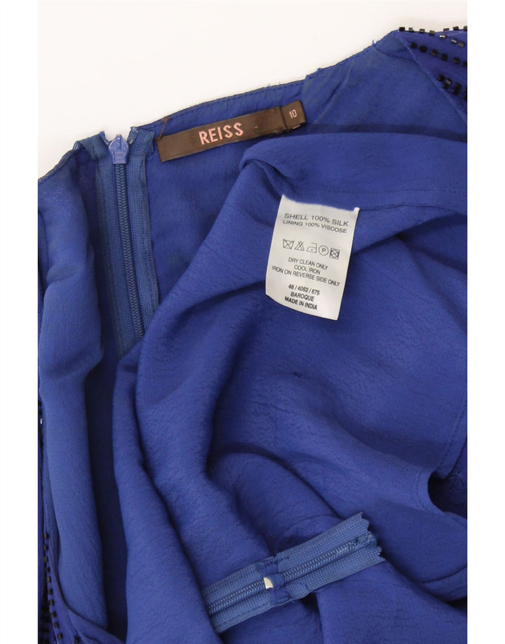 Bluzka damska REISS Top UK 10 Small Blue Silk