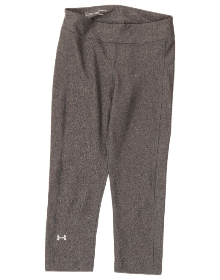 Damskie legginsy Under Armour Heat Gear Capri UK 8, małe, szare, poliestrowe