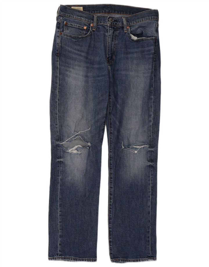 Męskie jeansy Levi's 514 w trudnej sytuacji W32 L30 Niebieska bawełna