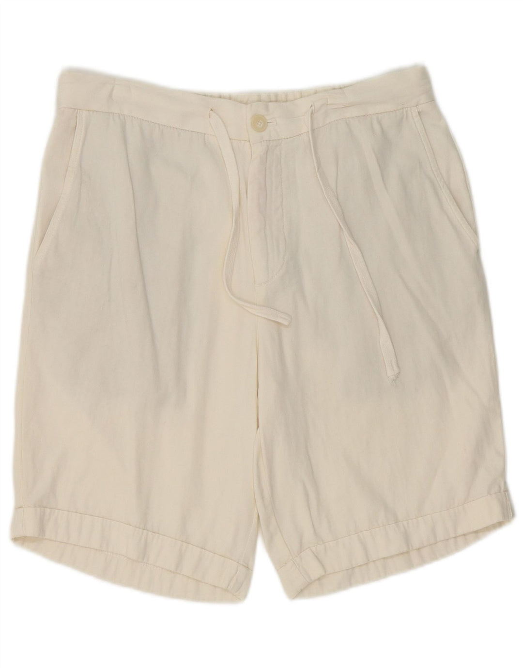 Męskie spodenki chino Zara, duże, W32, biała bawełna