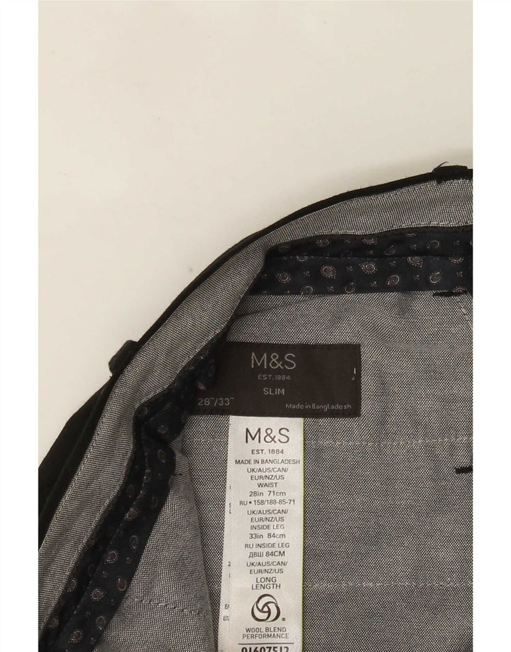 Damskie spodnie garniturowe Marks & Spencer Performance W28 L33 czarne