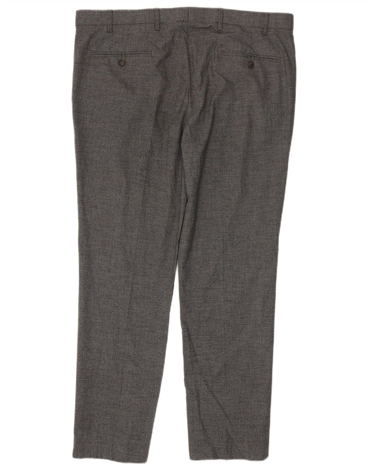 Męskie spodnie Chino Marks & Spencer W38 L31 Szary poliester
