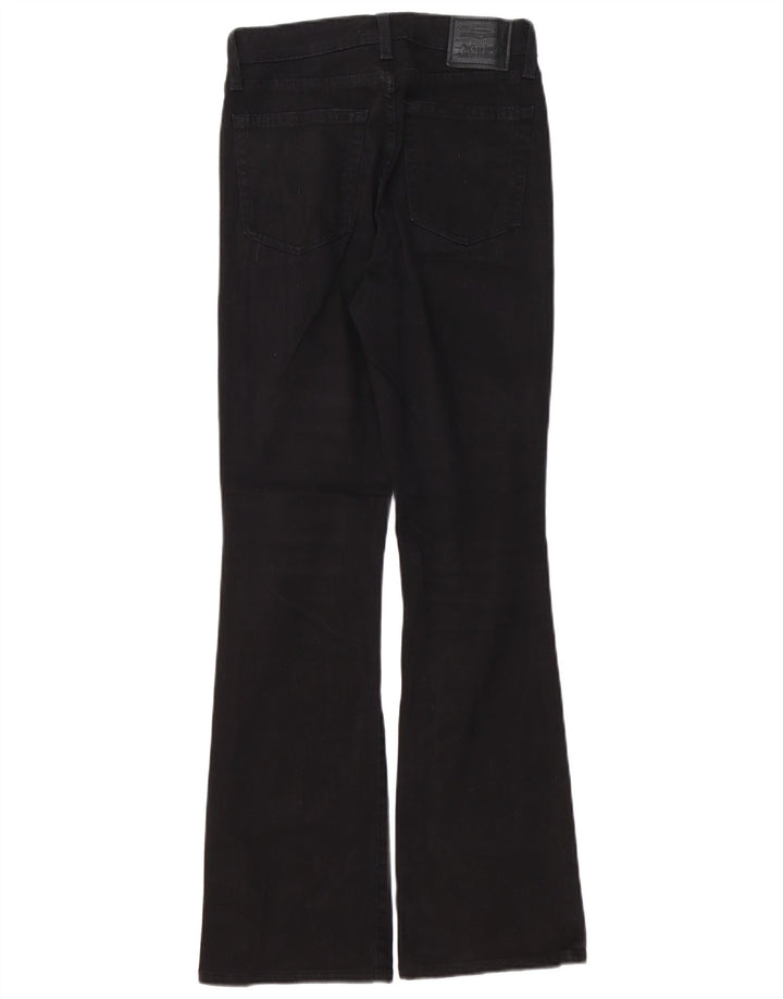 LEVI'S Damskie jeansy Bootcut 725 z wysokim stanem W27 L30 Czarna bawełna