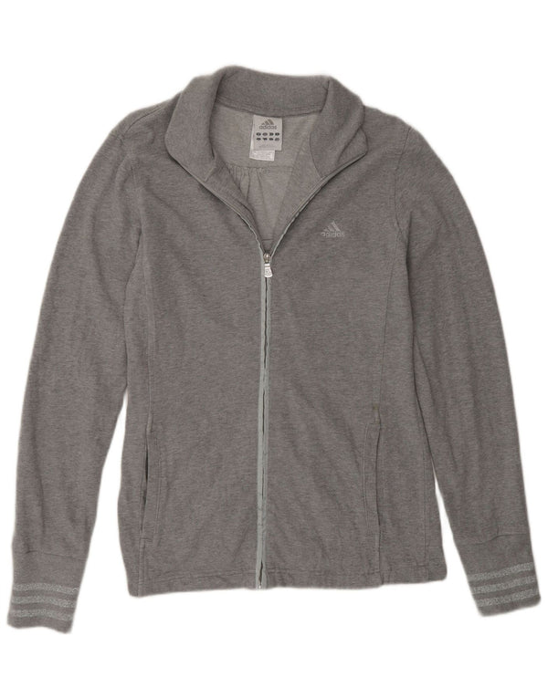 Damska bluza dresowa Adidas UK 16, duża, szara bawełna