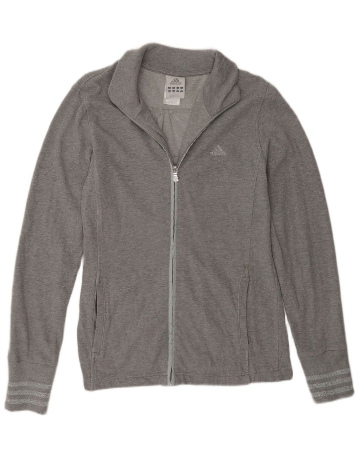 Damska bluza dresowa Adidas UK 16, duża, szara bawełna