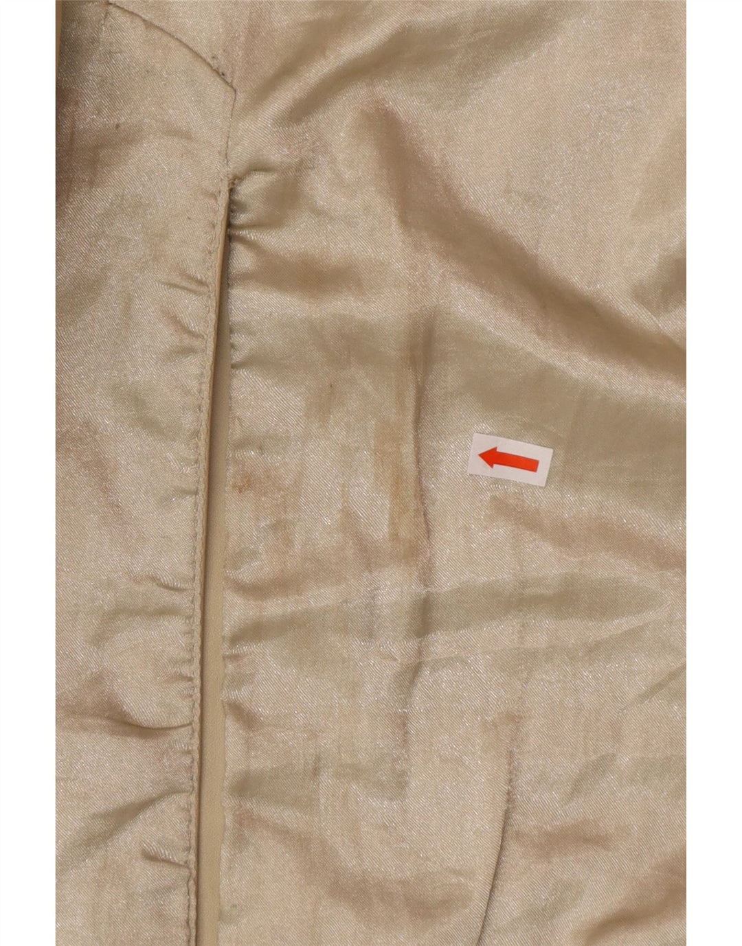 OLLY & CO Damski płaszcz skórzany UK 10 Mały, beżowy, skórzany