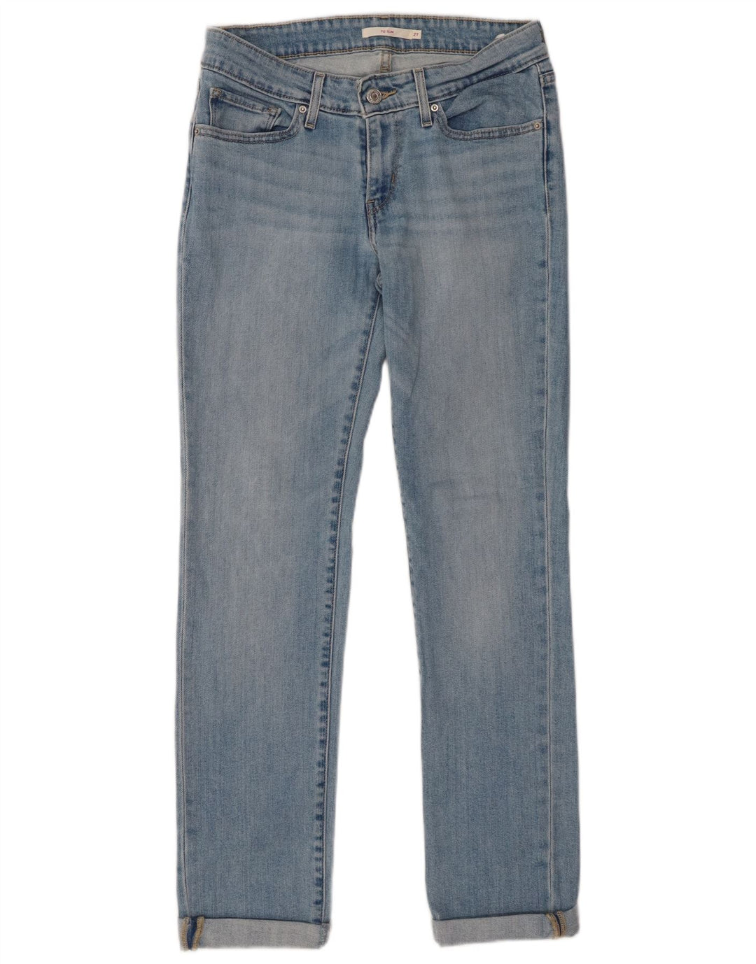Damskie jeansy Levi's 712 Slim W27 L30 Niebieska bawełna