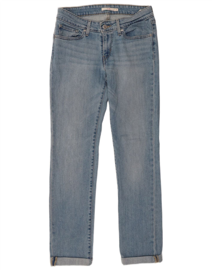 Damskie jeansy Levi's 712 Slim W27 L30 Niebieska bawełna