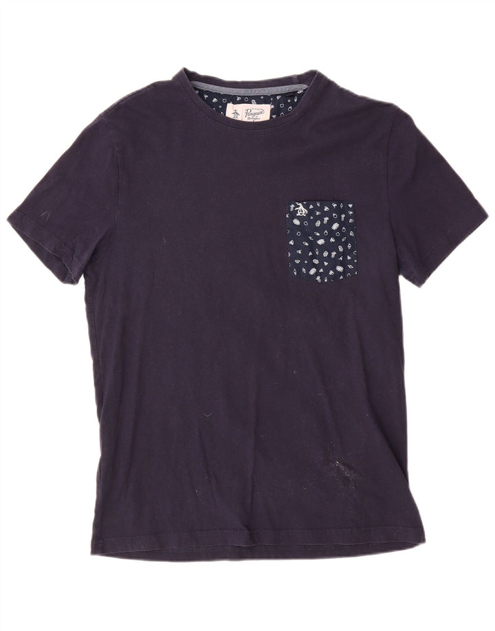 T-shirt męski Penguin Top, średni, granatowy, bawełniany