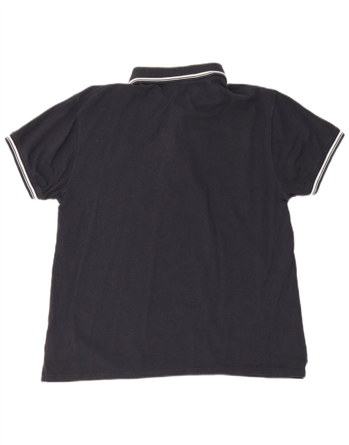 Męska koszulka polo Sergio Tacchini, średnia, granatowa, bawełniana