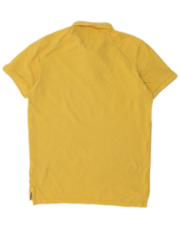 Męska koszulka polo Superdry, duża, żółta, bawełniana
