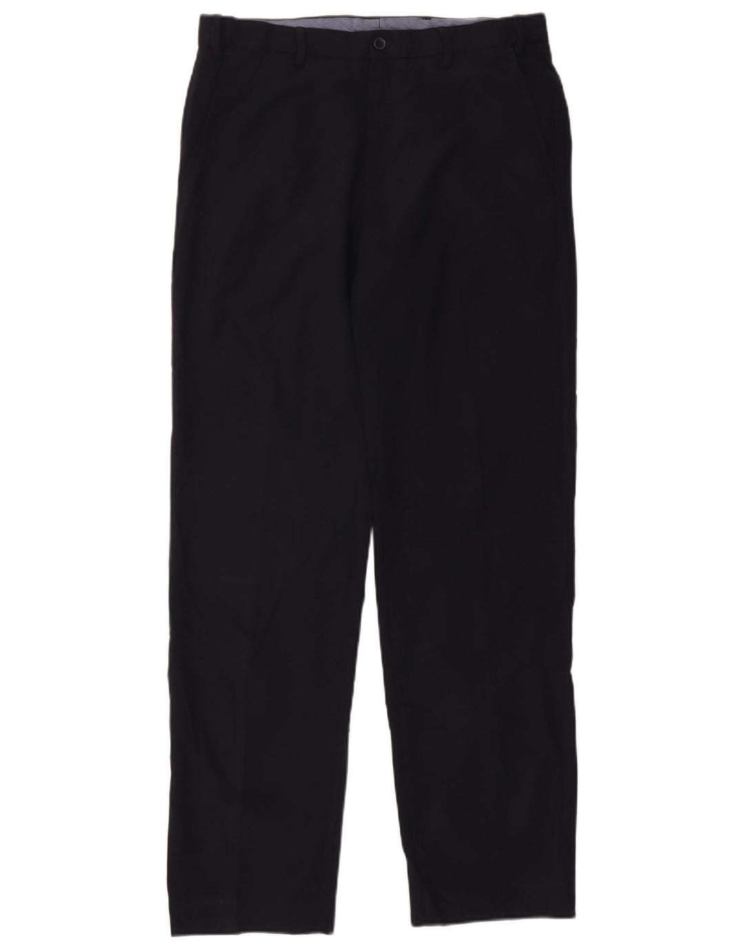 Męskie spodnie garniturowe Marks & Spencer Straight Regular W34 L33 Granatowe