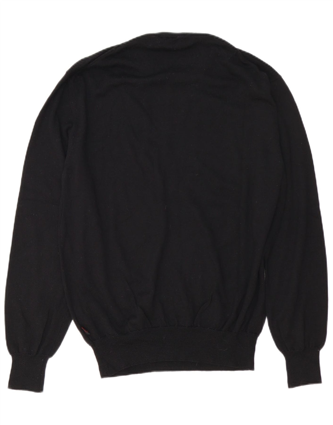 Męski sweter Kappa z okrągłym dekoltem 2XL, czarna wełna merynosowa