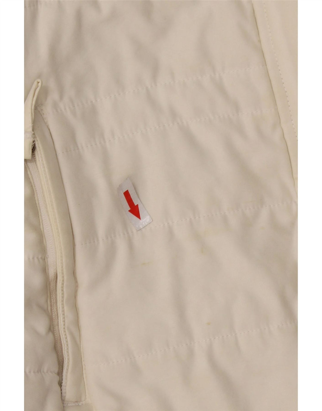 Damska wyściełana kamizelka WEIRD FISH UK 14, duża, biała, poliester