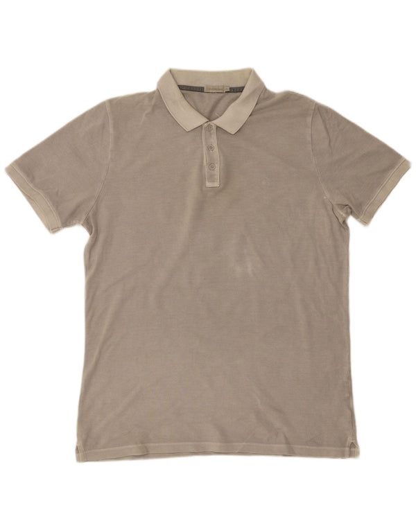 Męska koszulka polo Calvin Klein Jeans XL, szara, bawełniana