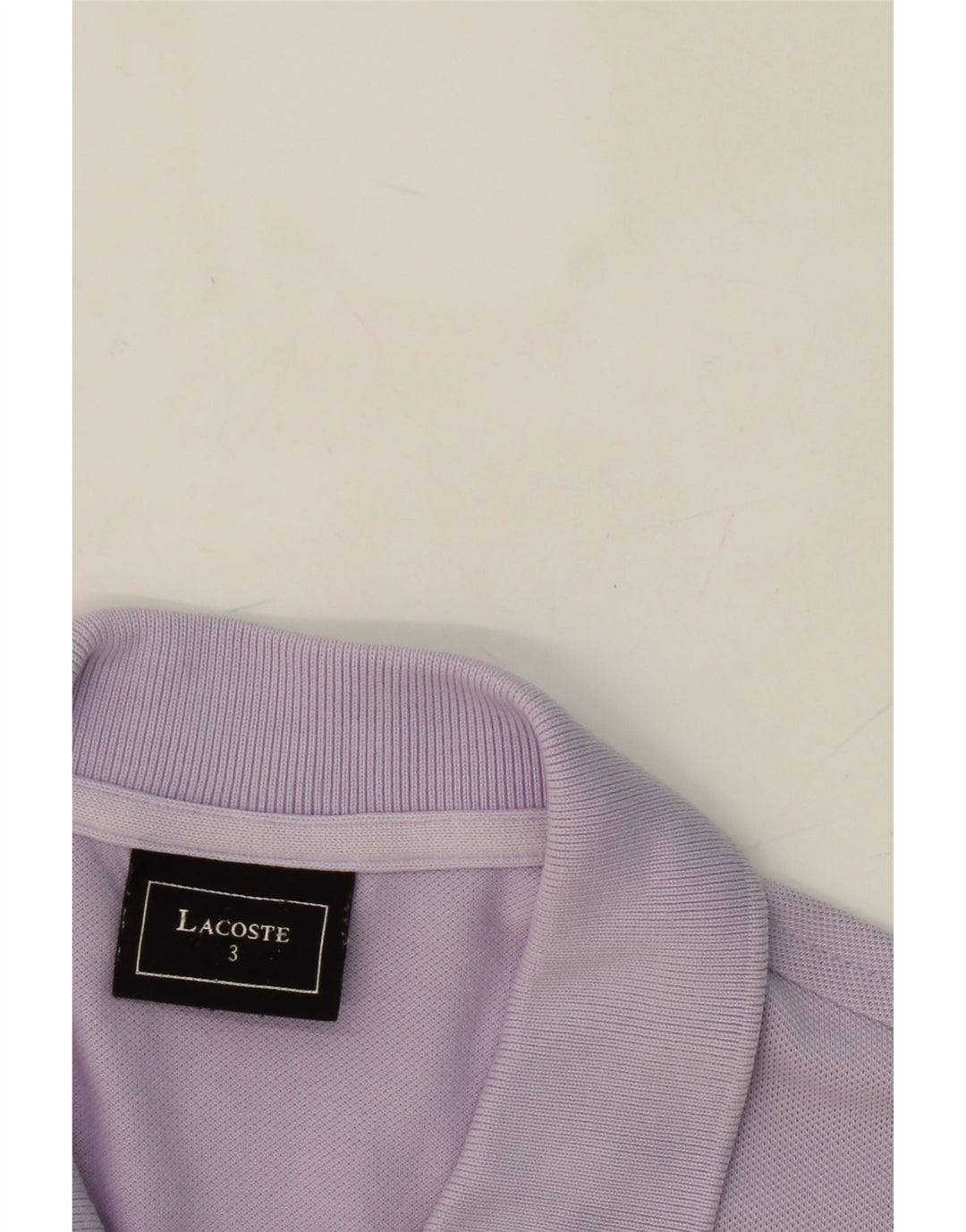 LACOSTE Mens Polo Shirt Size 3 Small Purple Cotton Vintage Lacoste and Second-Hand Lacoste from Messina Hembry 