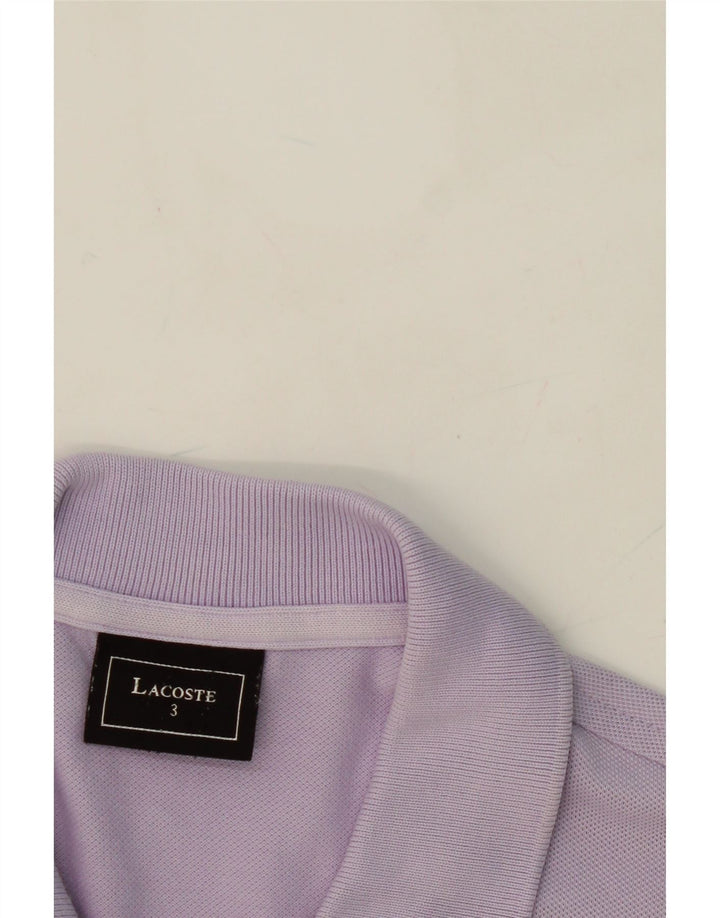 LACOSTE Mens Polo Shirt Size 3 Small Purple Cotton Vintage Lacoste and Second-Hand Lacoste from Messina Hembry 