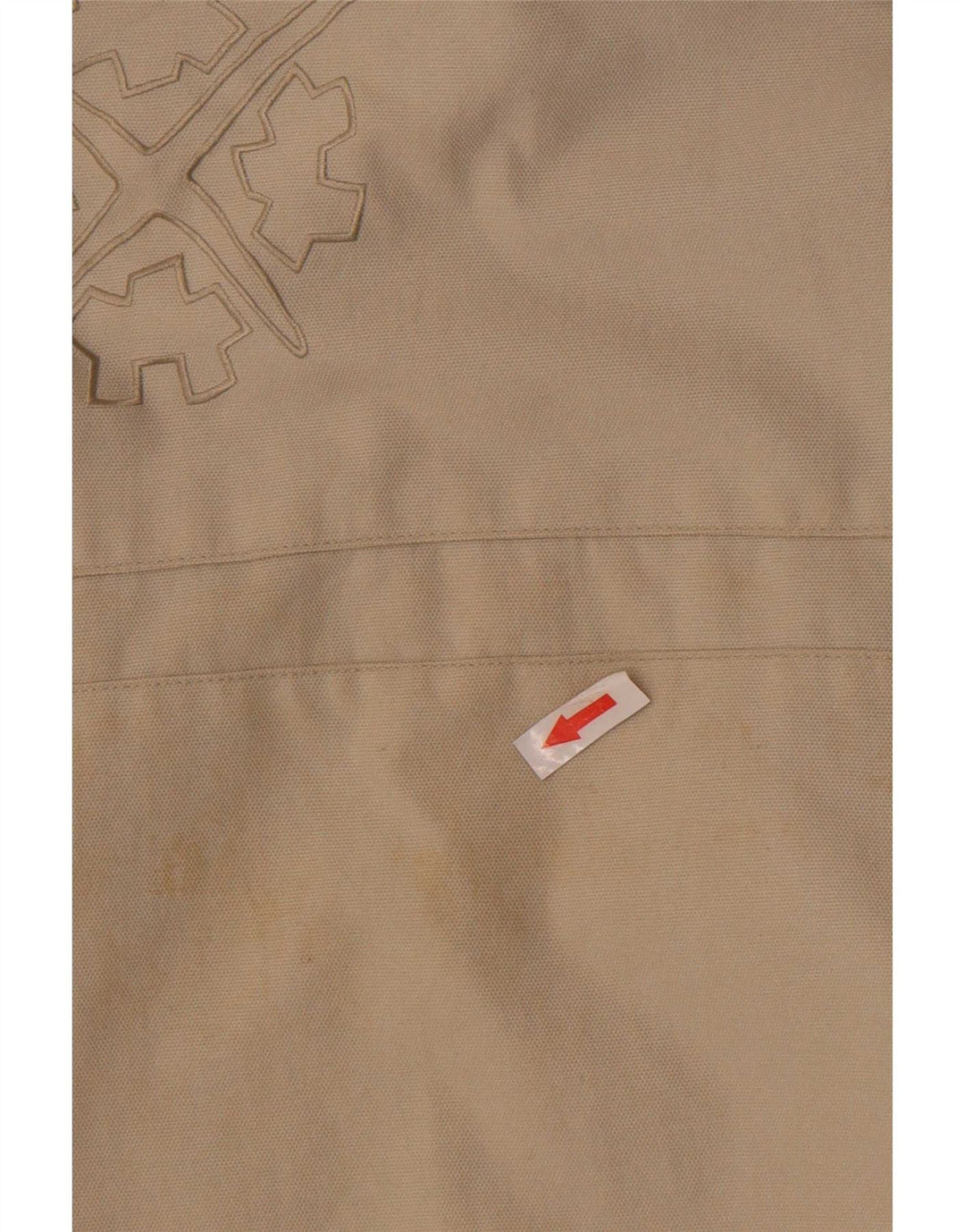 Exxtasy Męska kurtka wiatrówka o luźnym kroju UK 36 Small Beige Nylon