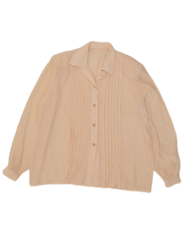 Vintage damska bluzka oversize UK 18 XL, różowa