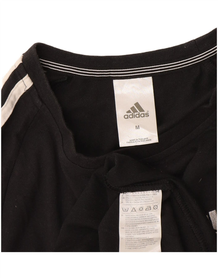 Męska koszulka Adidas Climalite Top, średnia, czarna bawełna