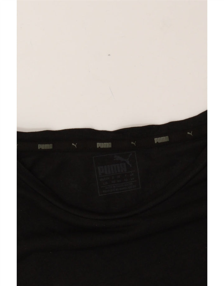 PUMA Womens Graphic T-Shirt Top UK 14 Large Black Vintage Puma and Second-Hand Puma from Messina Hembry 