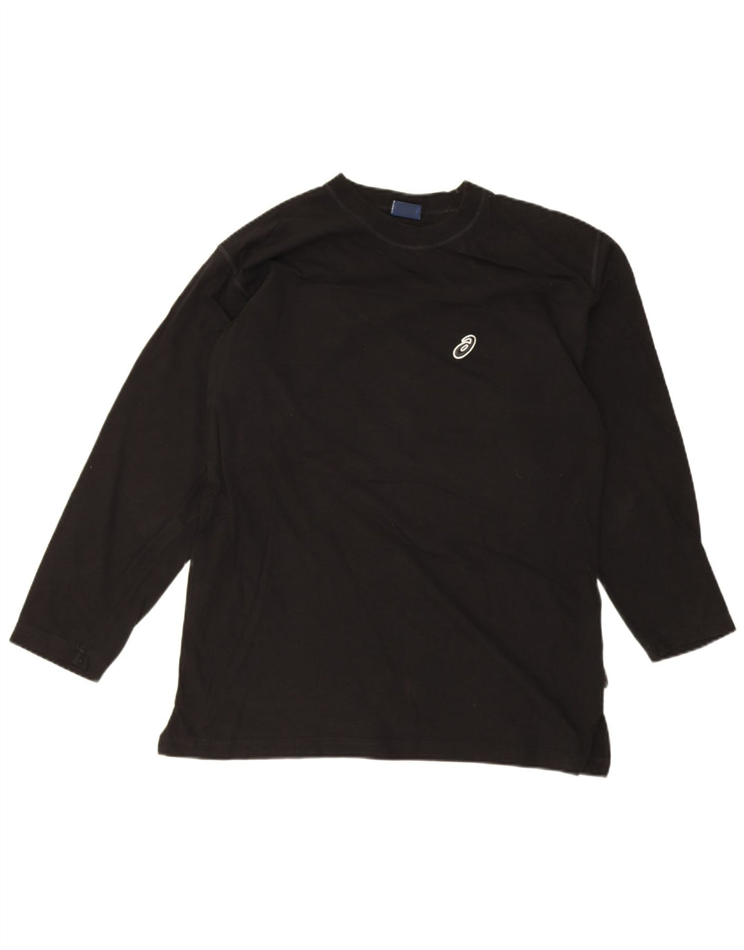 Męski top Asics z długim rękawem, duży, czarny, bawełniany