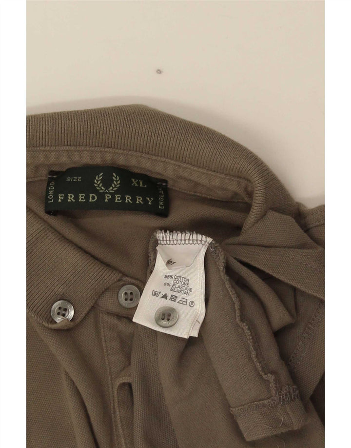 Męska koszulka polo Fred Perry XL, szara, bawełniana
