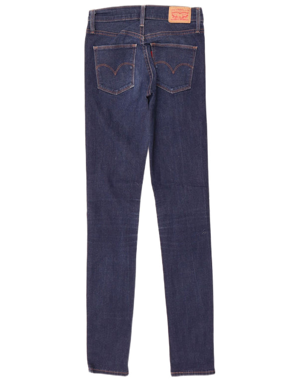 Damskie jeansy wyszczuplające Levi's W26 L32 Granatowa bawełna