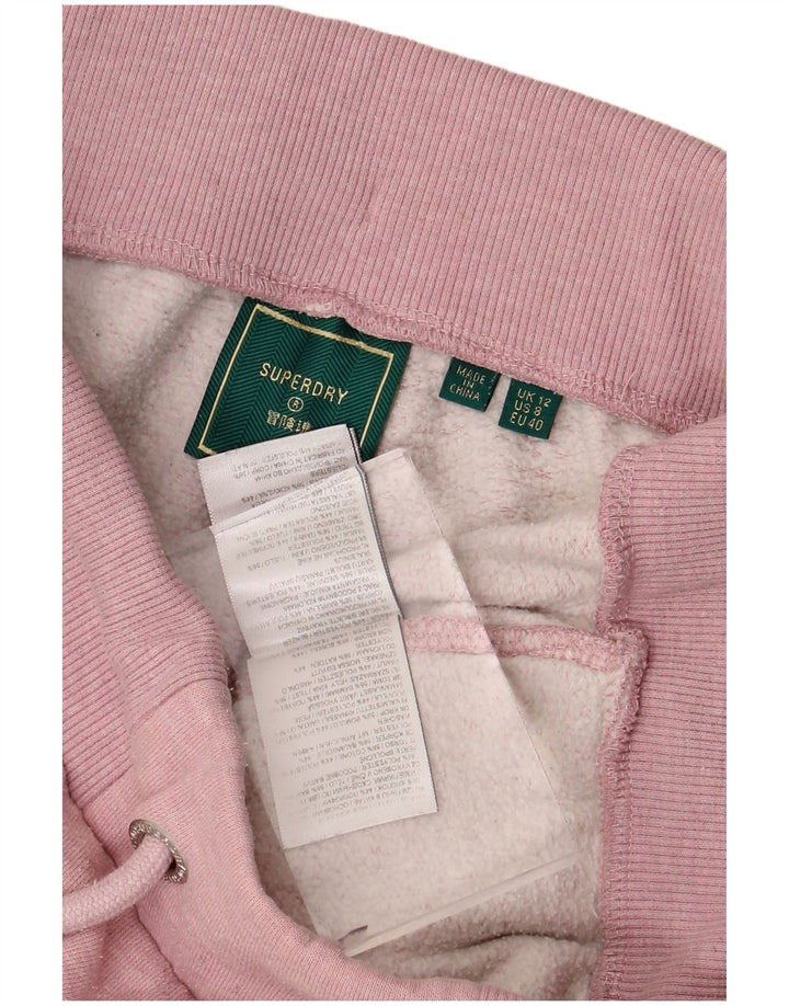 Damskie spodnie dresowe Superdry Joggers UK 12 Średni różowy poliester