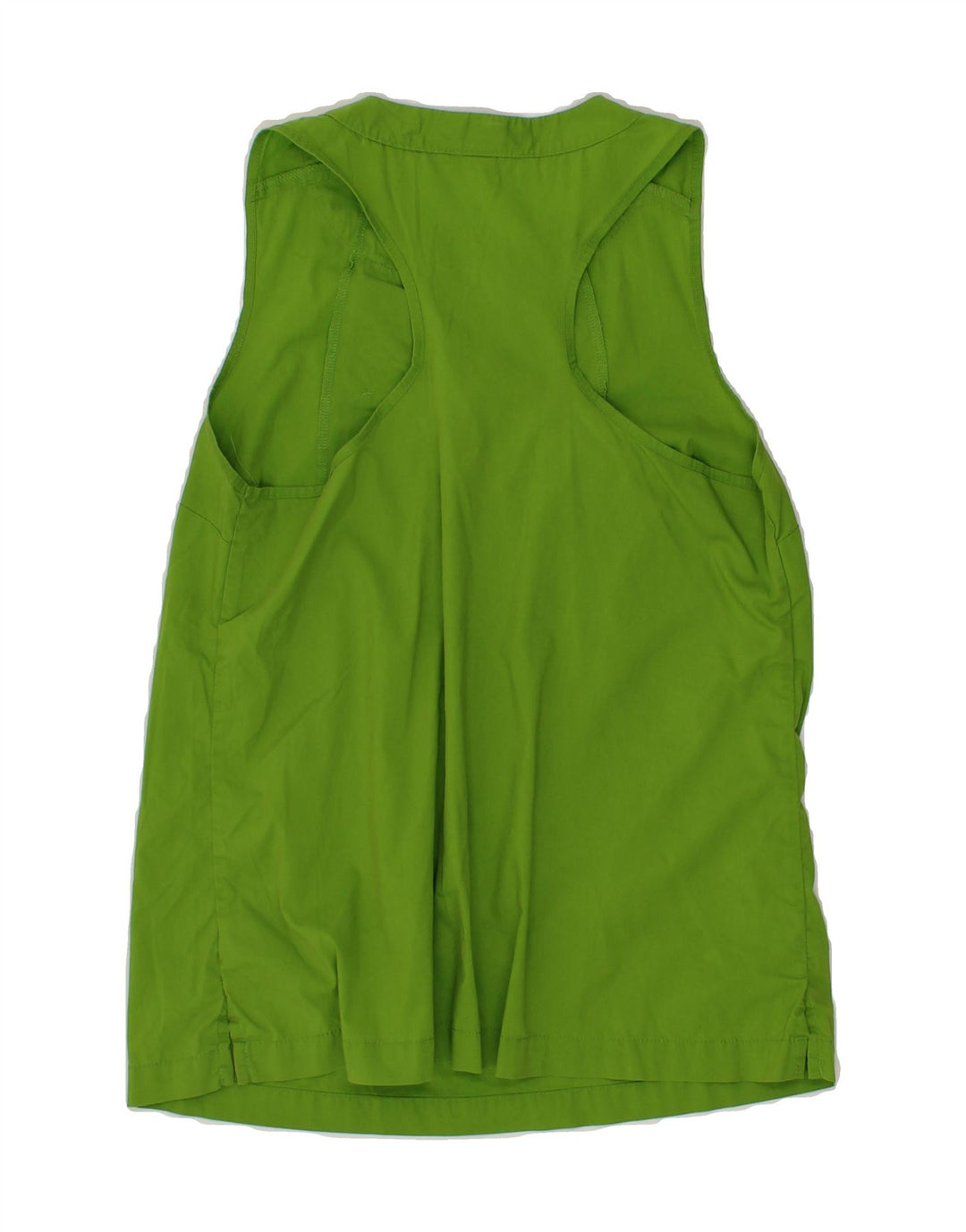 MOSSIMO Womens Ruffle Front Blouse Top UK 6 XS Green Cotton Vintage Mossimo and Second-Hand Mossimo from Messina Hembry 