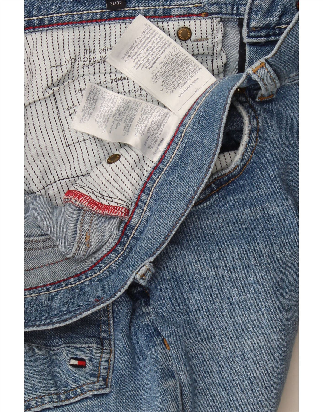 Damskie jeansy slim Tommy Hilfiger W31 L28 Niebieskie bawełniane