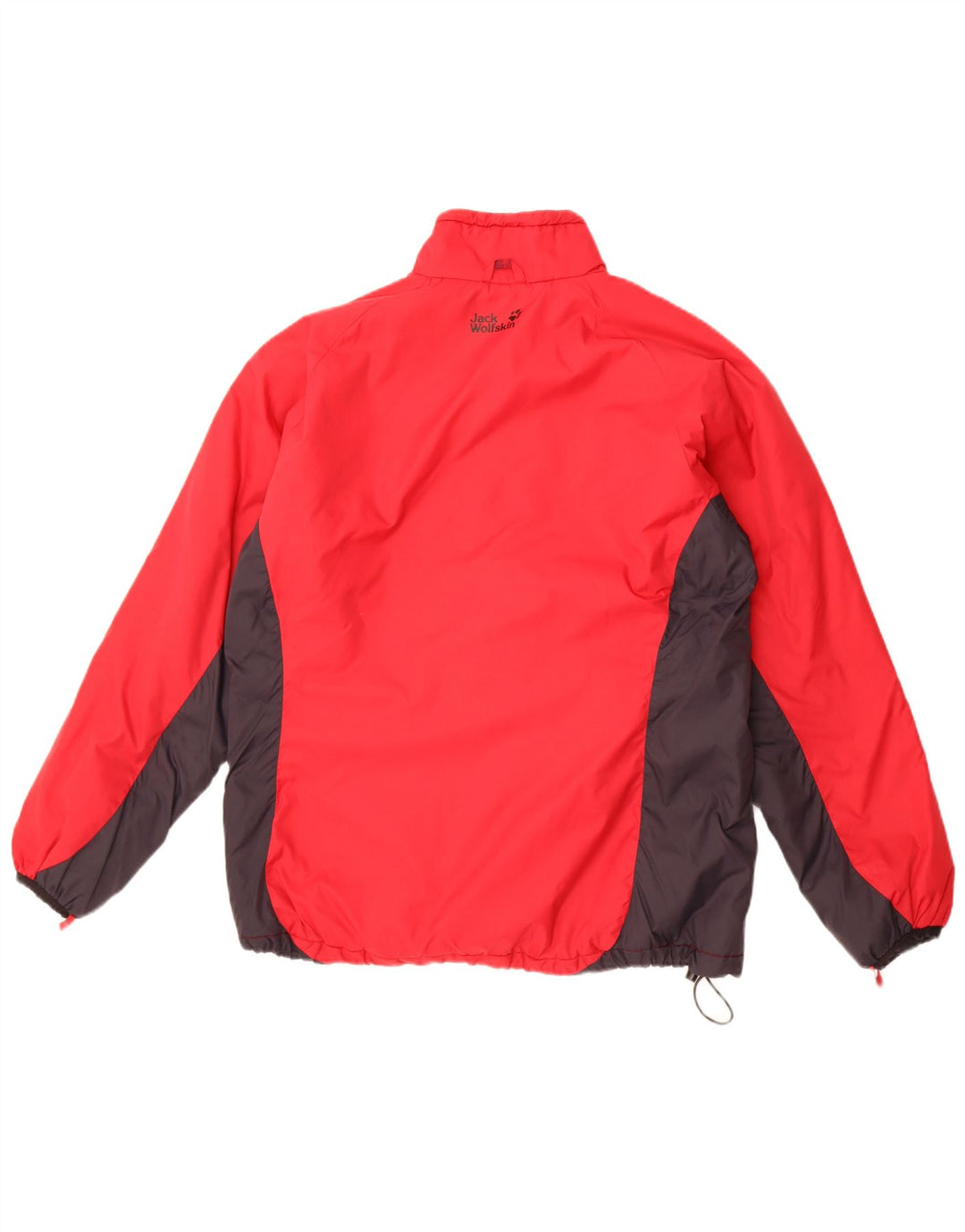 Damska kurtka wiatrówka Jack Wolfskin UK 14/16, duża, czerwona, blokowa