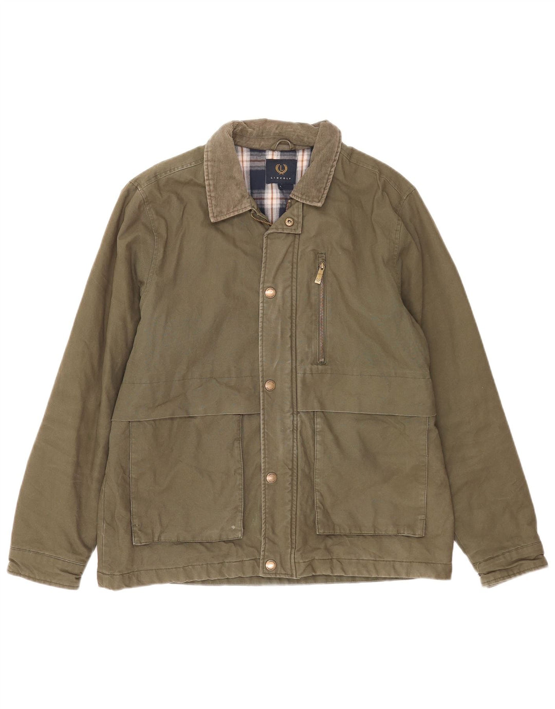 Kurtka męska Lincoln Utility UK 40, duża, bawełniana khaki