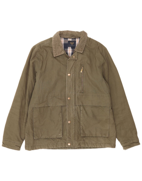 Kurtka męska Lincoln Utility UK 40, duża, bawełniana khaki